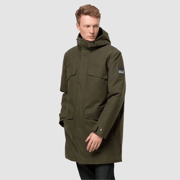 Parka Jack Wolfskin Nature Woods Hombre Verdes Mexico-1519782